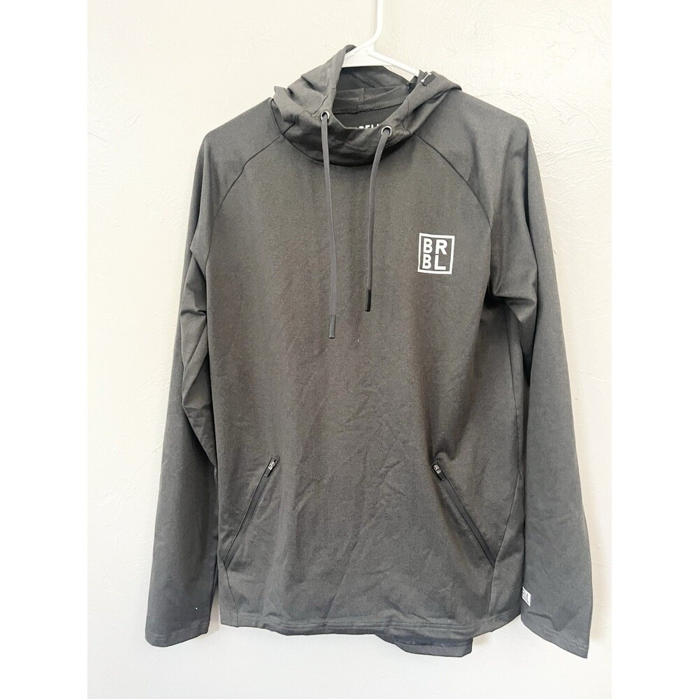 Barbell Apparel Graphic Stealth Hoodie Men’s M Charcoal Flextek Athletic Gym NWT